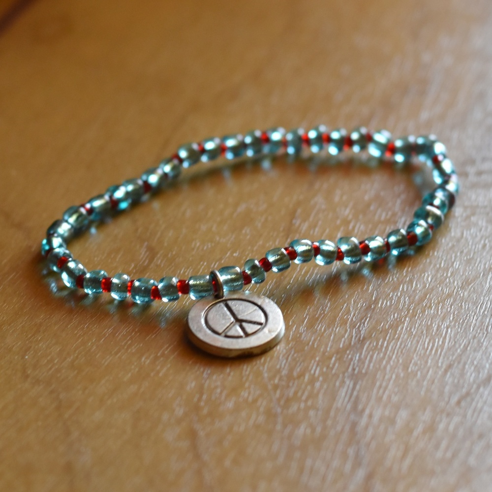 Peace Charm Bracelet